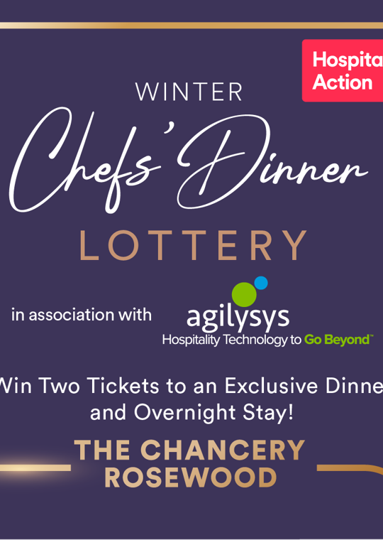 Winter Chefs' Dinner Lottery in association with Agilysys.