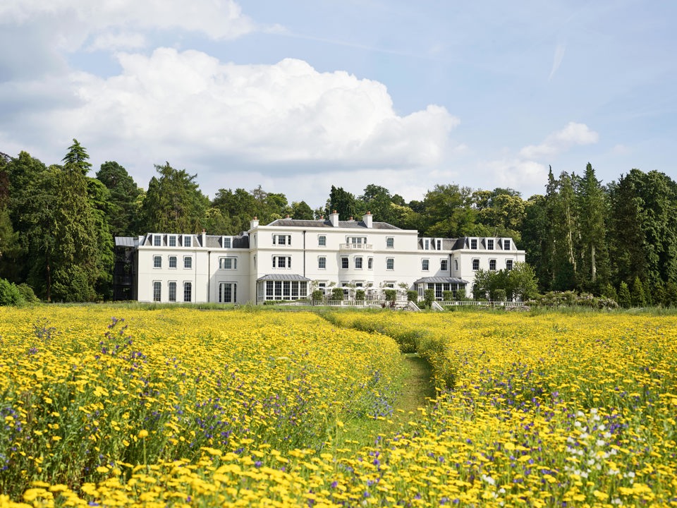 Coworth Park Exterior Wildflower Meadow Summer Dorchester Collection
