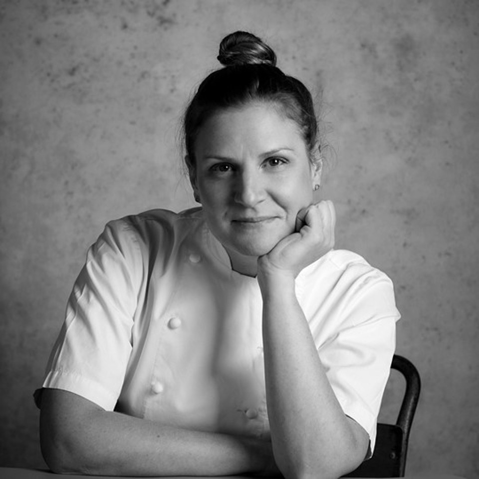 Chantelle Nicholson Portrait Chef Bw