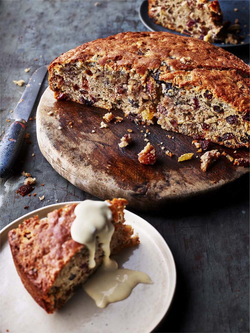 Mixed Berry Cake Custard Todiwala